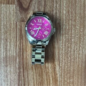 Fossil | Gold Watch | with Pink Dial |